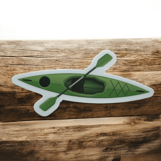 Green Kayak Sticker Vinyl Decal - Wander Together Outfitters