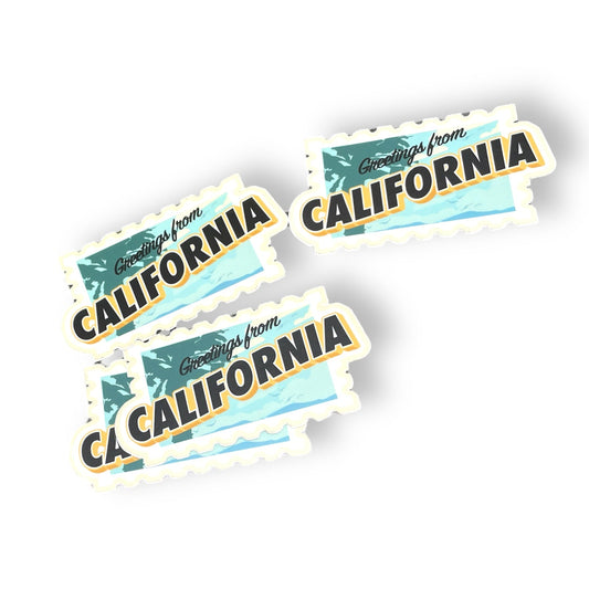 “Greetings From California” Sticker - Wander Together Outfitters