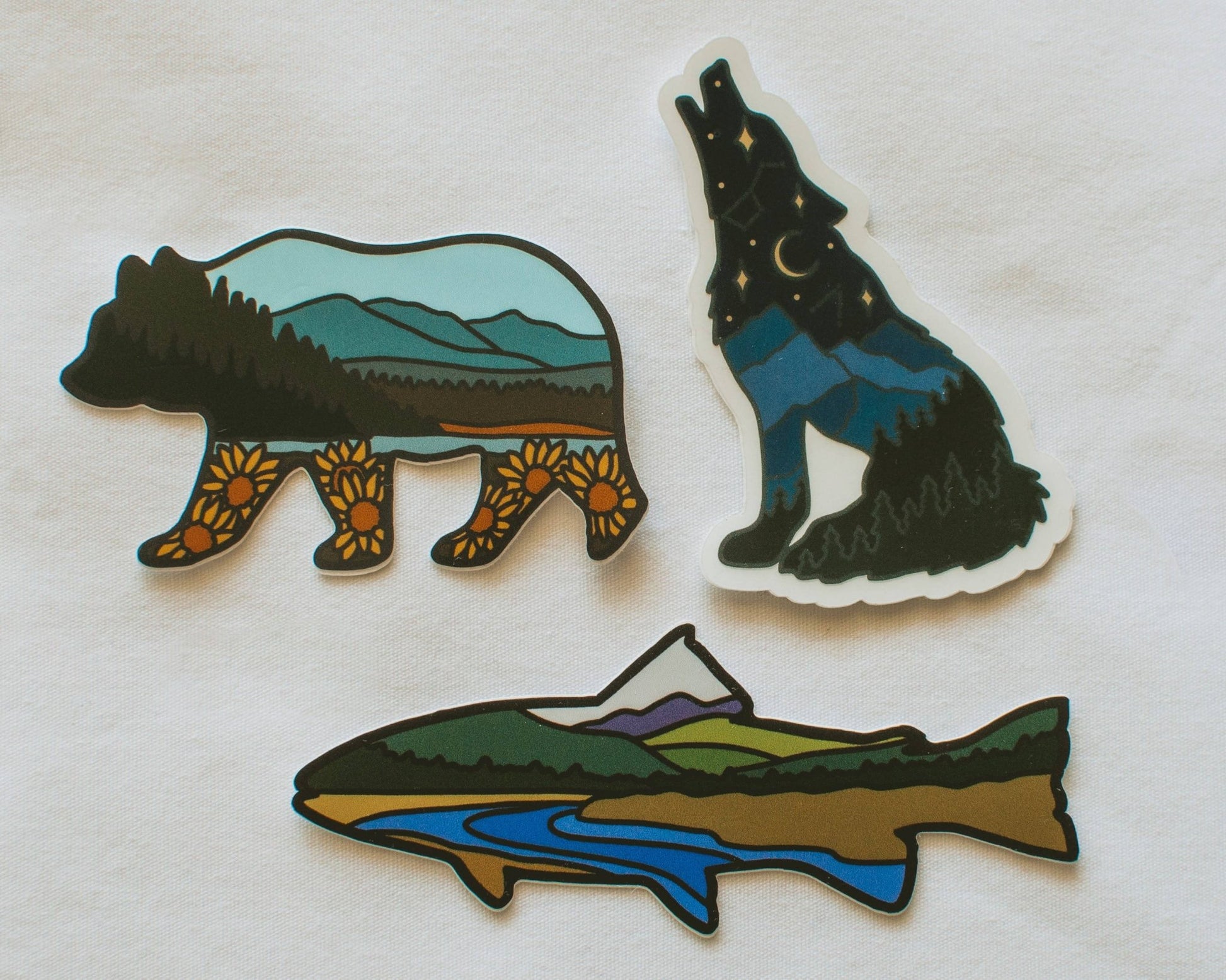 Grizzly Bear Vinyl Sticker - Wander Together Outfitters