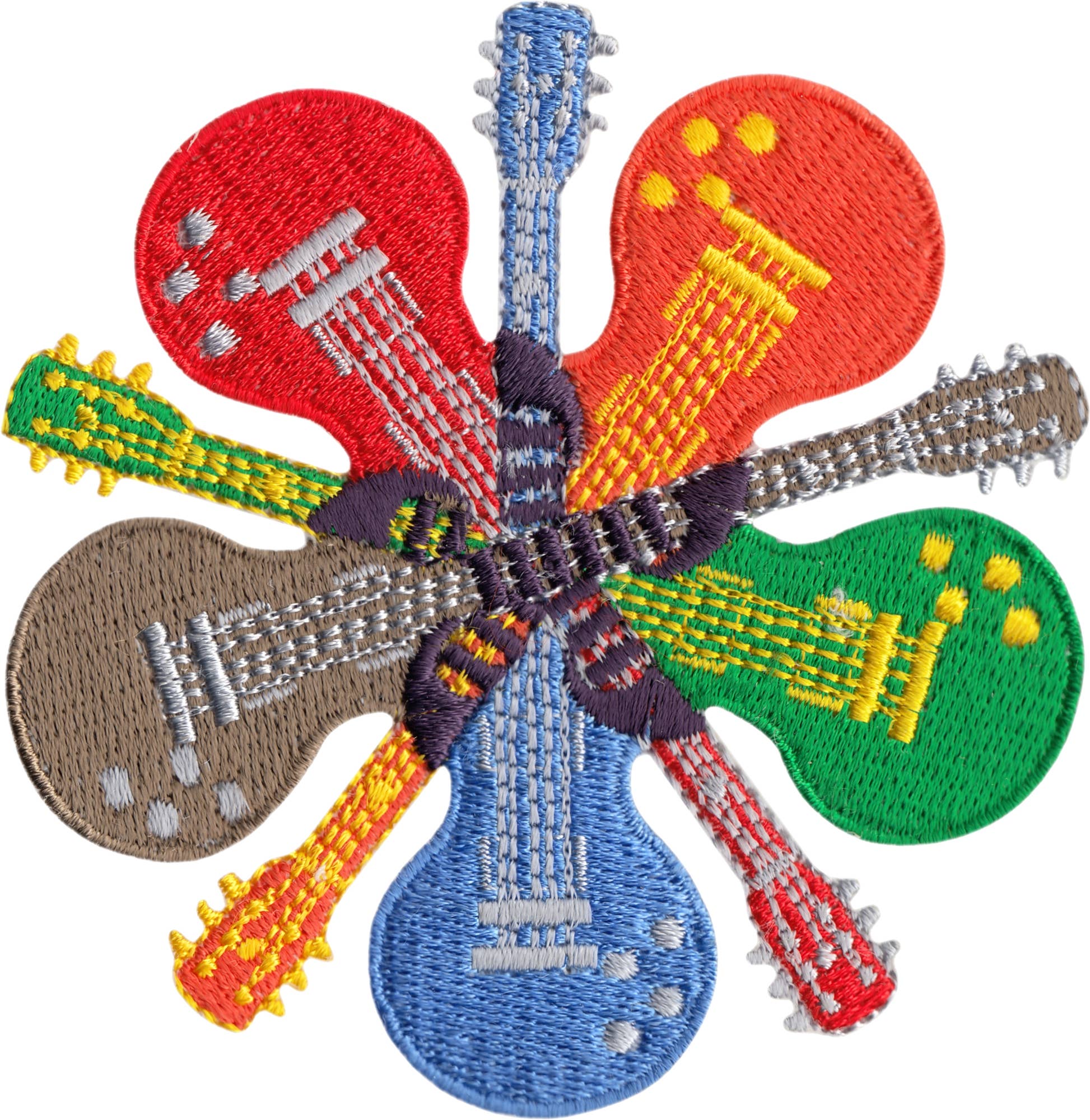 Guitar Themed Les Paul Lookalike Color Flower - Wander Together Outfitters