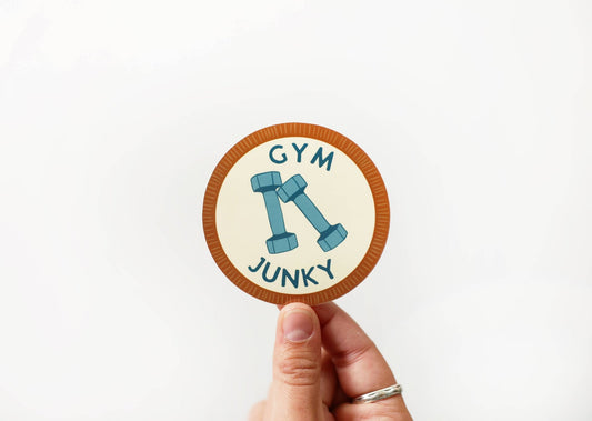 “Gym Junky” Vinyl Sticker - Wander Together Outfitters