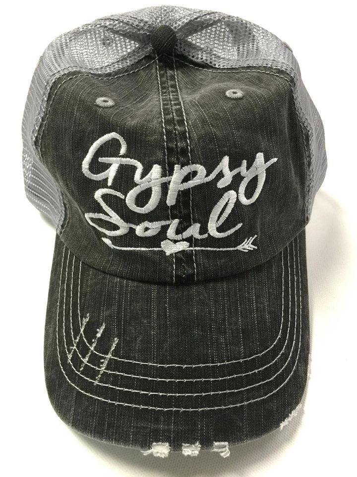 "Gypsy Soul" Distressed Vintage Cap - Wander Together Outfitters