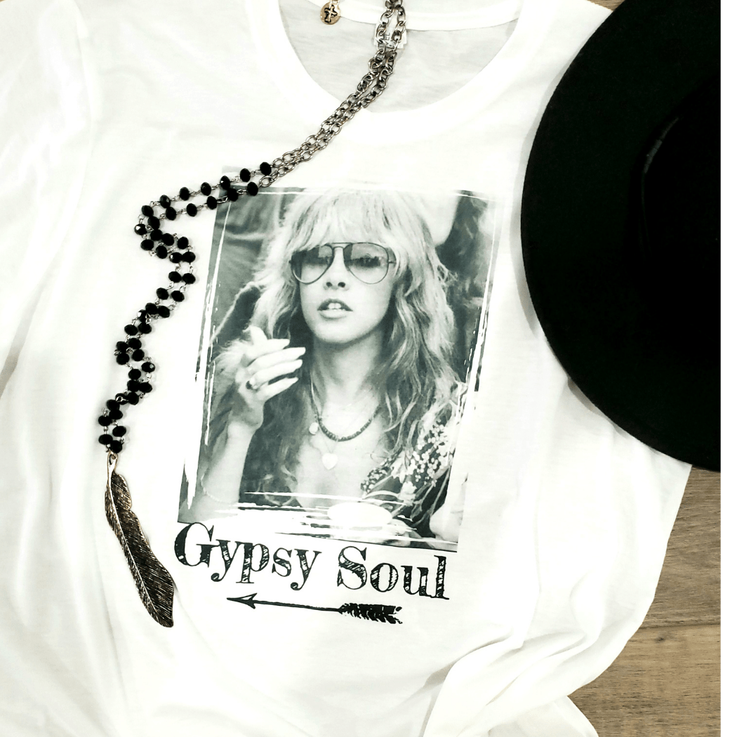 "Gypsy Soul" Stevie Graphic Tee - Wander Together Outfitters