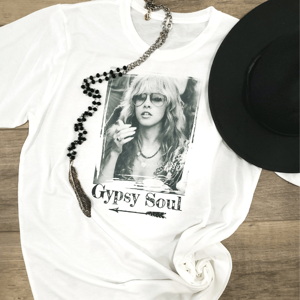 "Gypsy Soul" Stevie Graphic Tee - Wander Together Outfitters