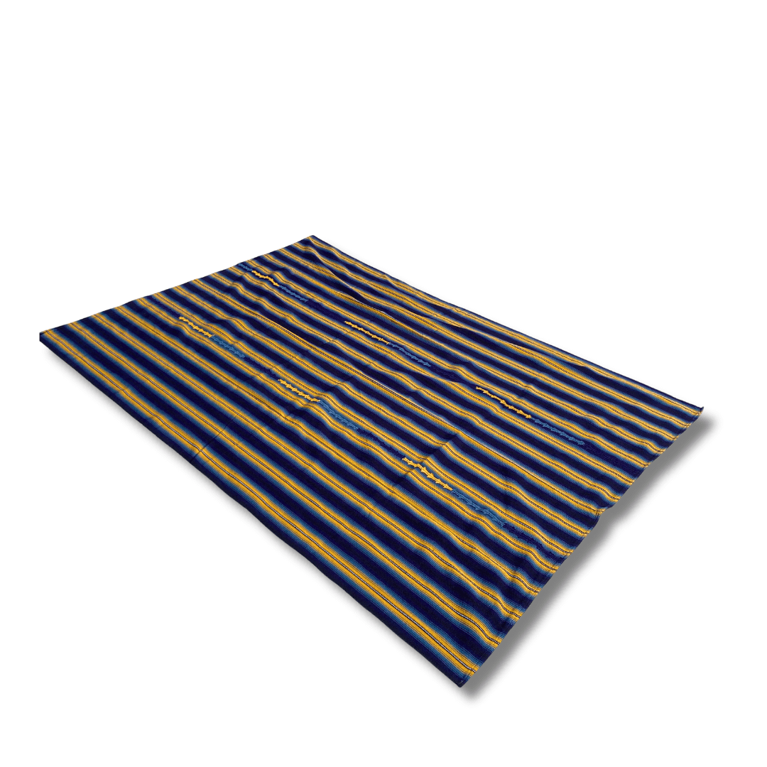 Hacienda Sarape Striped Colorful Blanket - Guatemala - Wander Together Outfitters