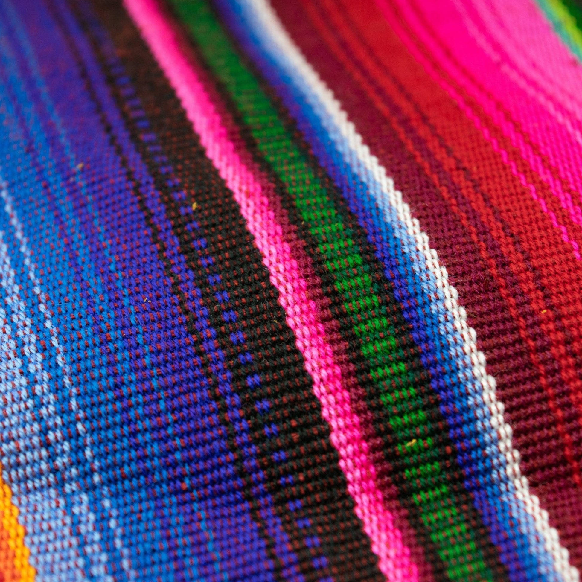 Hacienda Stripe Sustainable Computer Overnight Tote - Guatemala - Wander Together Outfitters