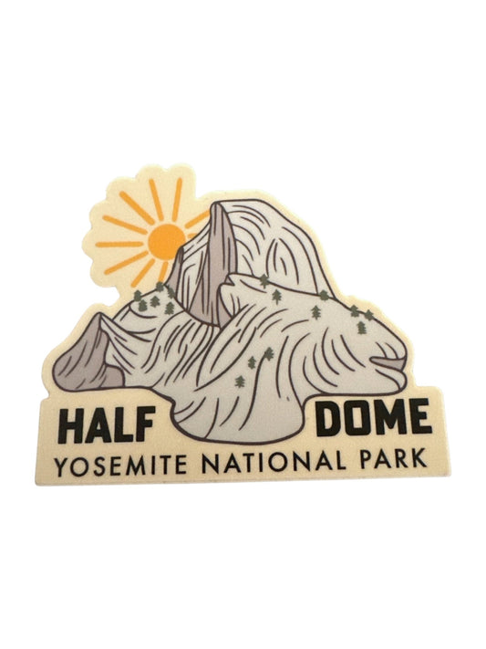 “Half Dome” Yosemite National Park Sticker - Wander Together Outfitters