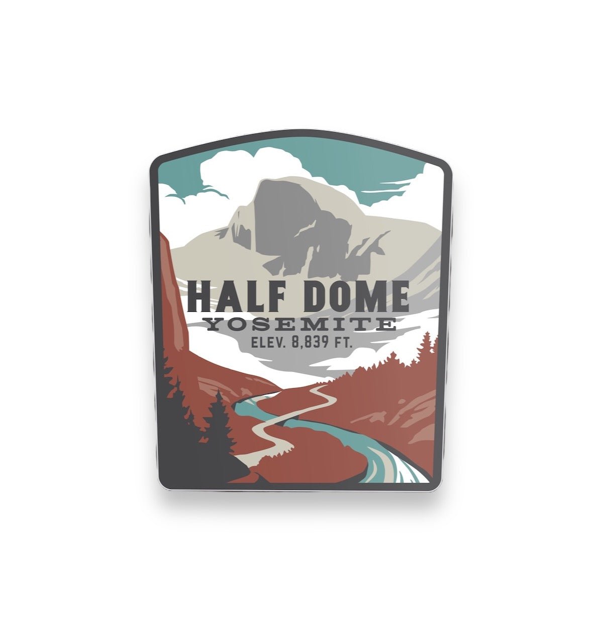 Half Dome Yosemite National Park Vinyl Sticker - Wander Together Outfitters