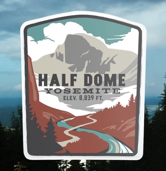 Half Dome Yosemite National Park Vinyl Sticker - Wander Together Outfitters