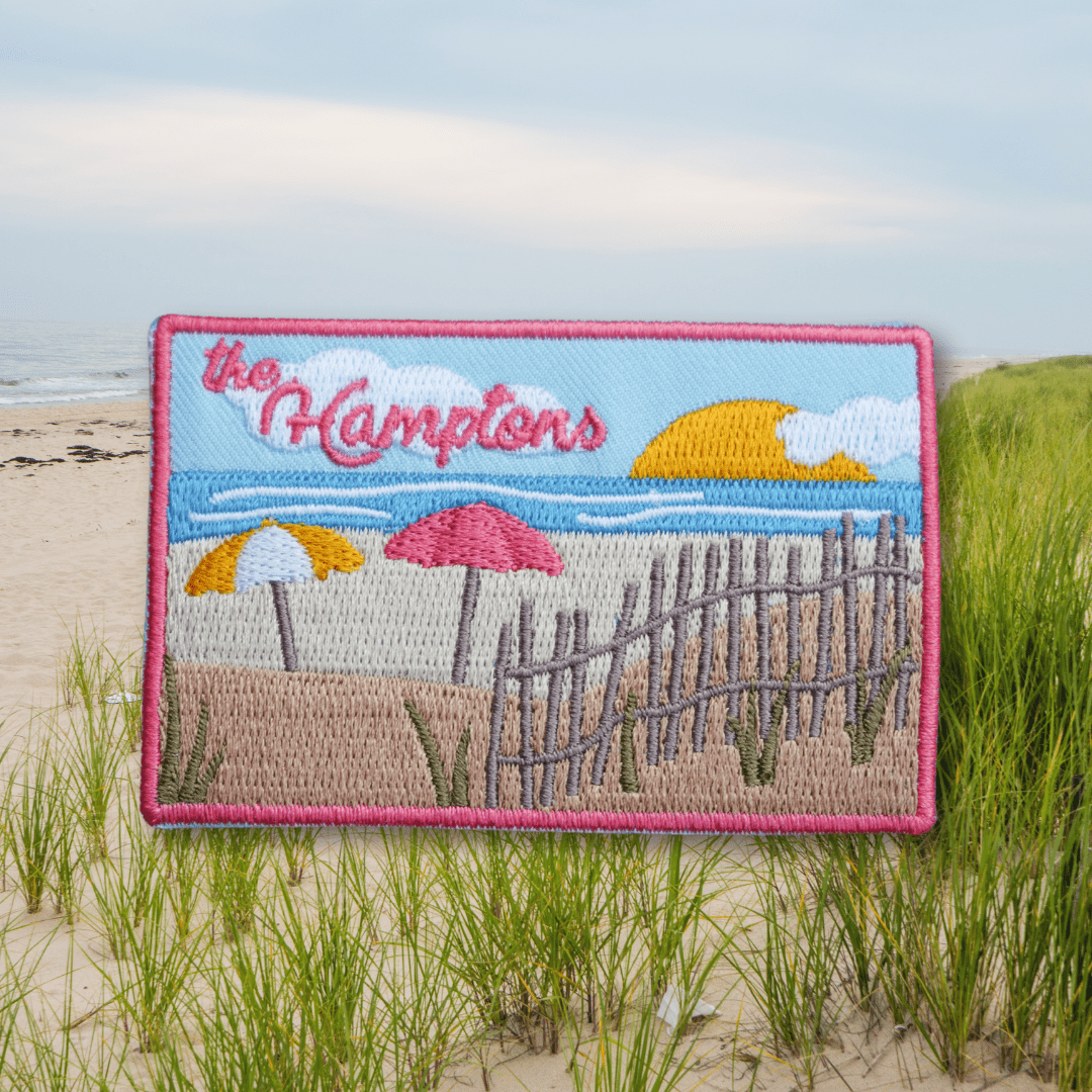Hamptons New York Iron On Patch - Wander Together Outfitters