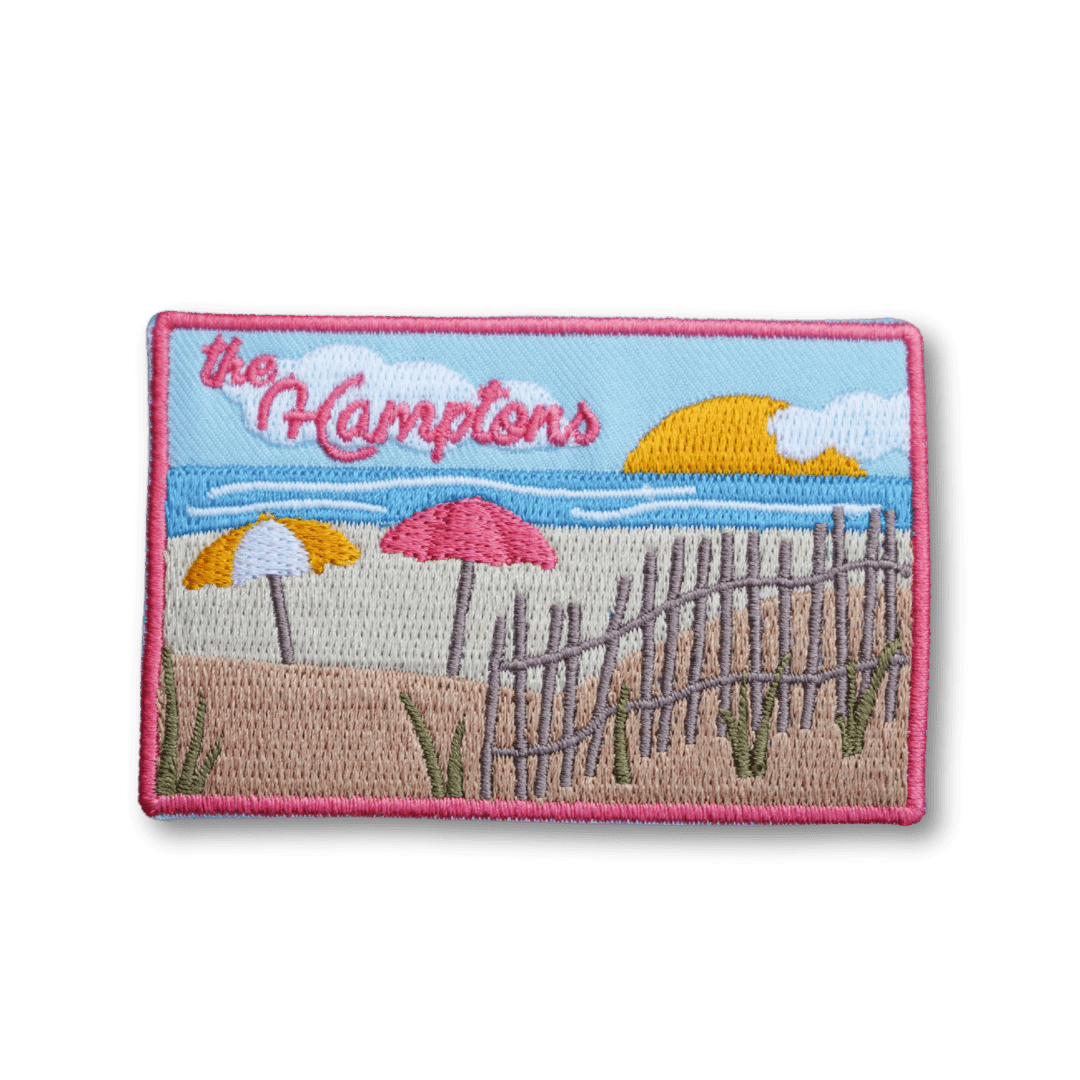 Hamptons New York Iron On Patch - Wander Together Outfitters