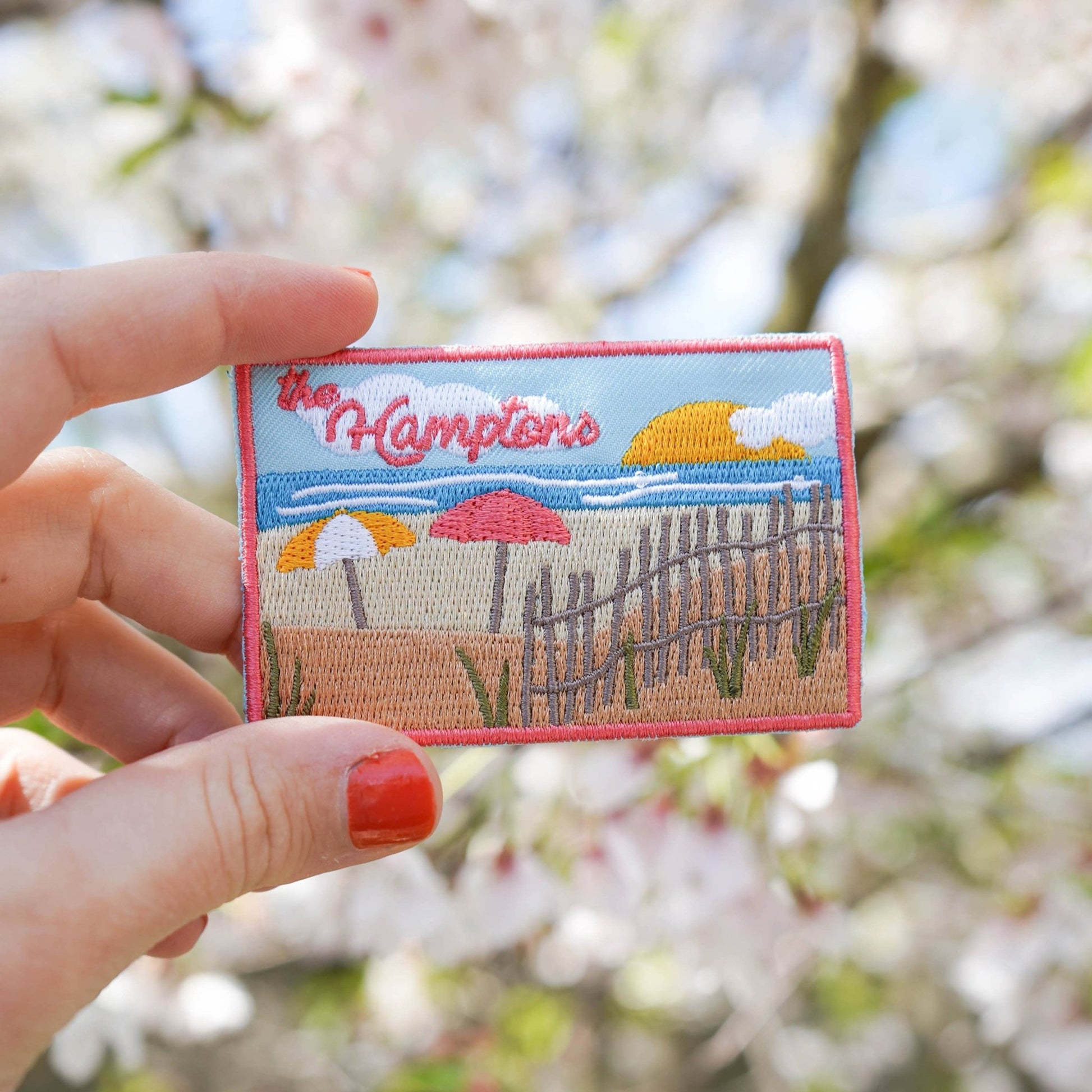 Hamptons New York Iron On Patch - Wander Together Outfitters