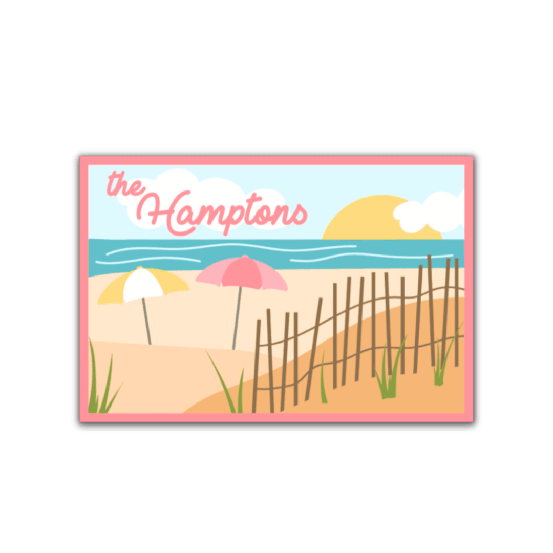 Hamptons Vinyl Sticker - Wander Together Outfitters