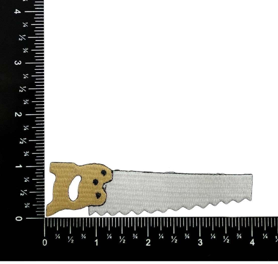 Hand Saw Tool, Embroidered Iron On Patch - Wander Together Outfitters