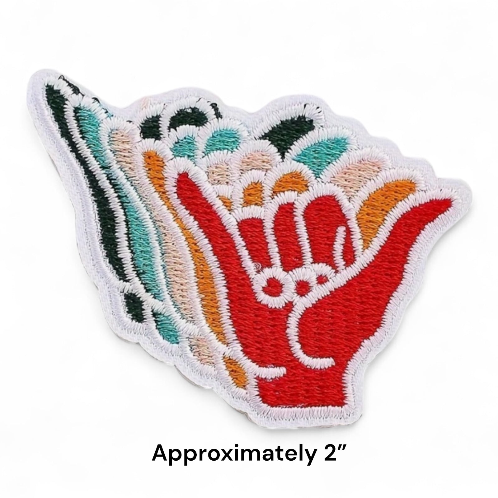 Hang Loose Colorful Iron On Patch - Wander Together Outfitters