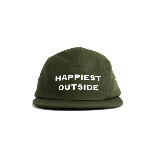 "Happiest Outside" Five Panel Unisex Hat - Wander Together Outfitters