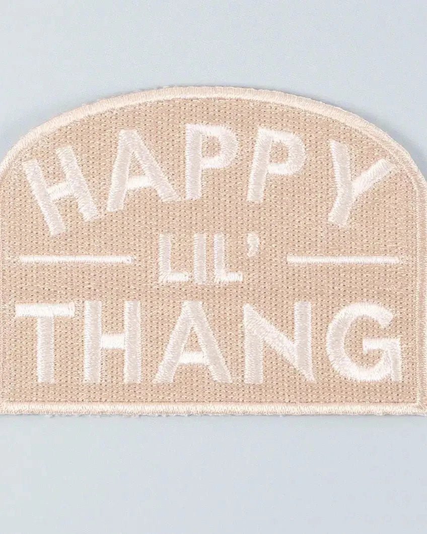 “Happy Lil’ Thang” Embroidered Iron - On Patch Western Southern - Wander Together Outfitters