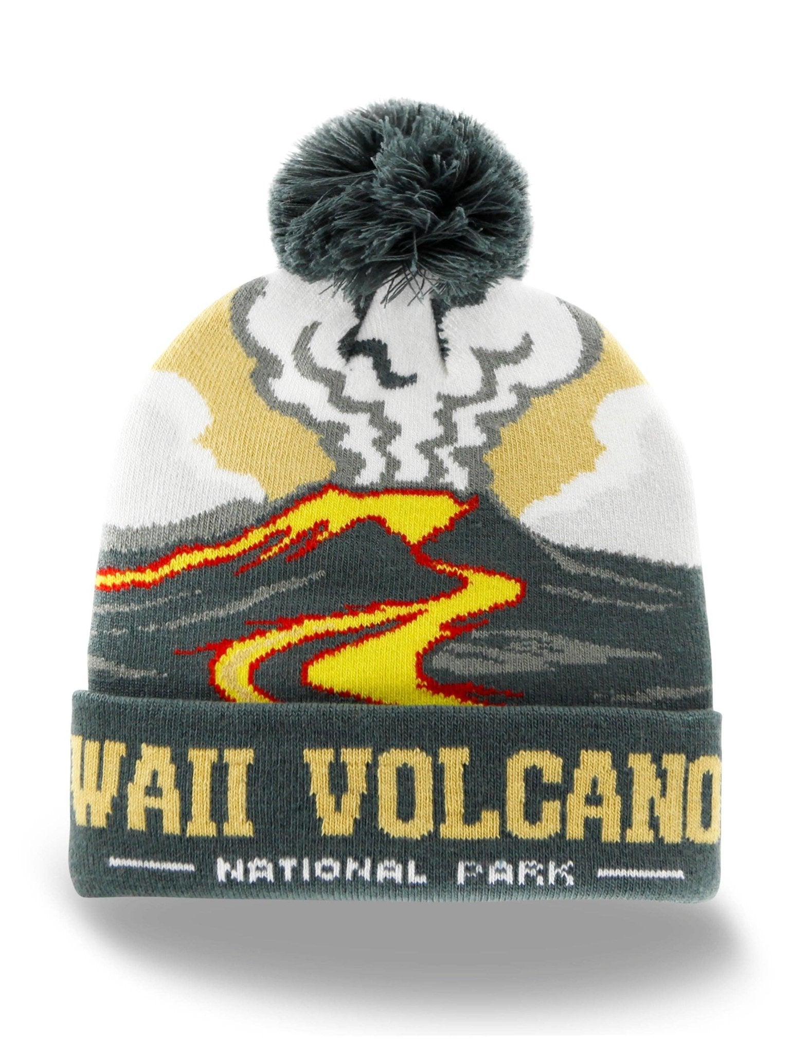 Hawaii Volcanoes National Park Removable PomPom Beanie - Wander Together Outfitters