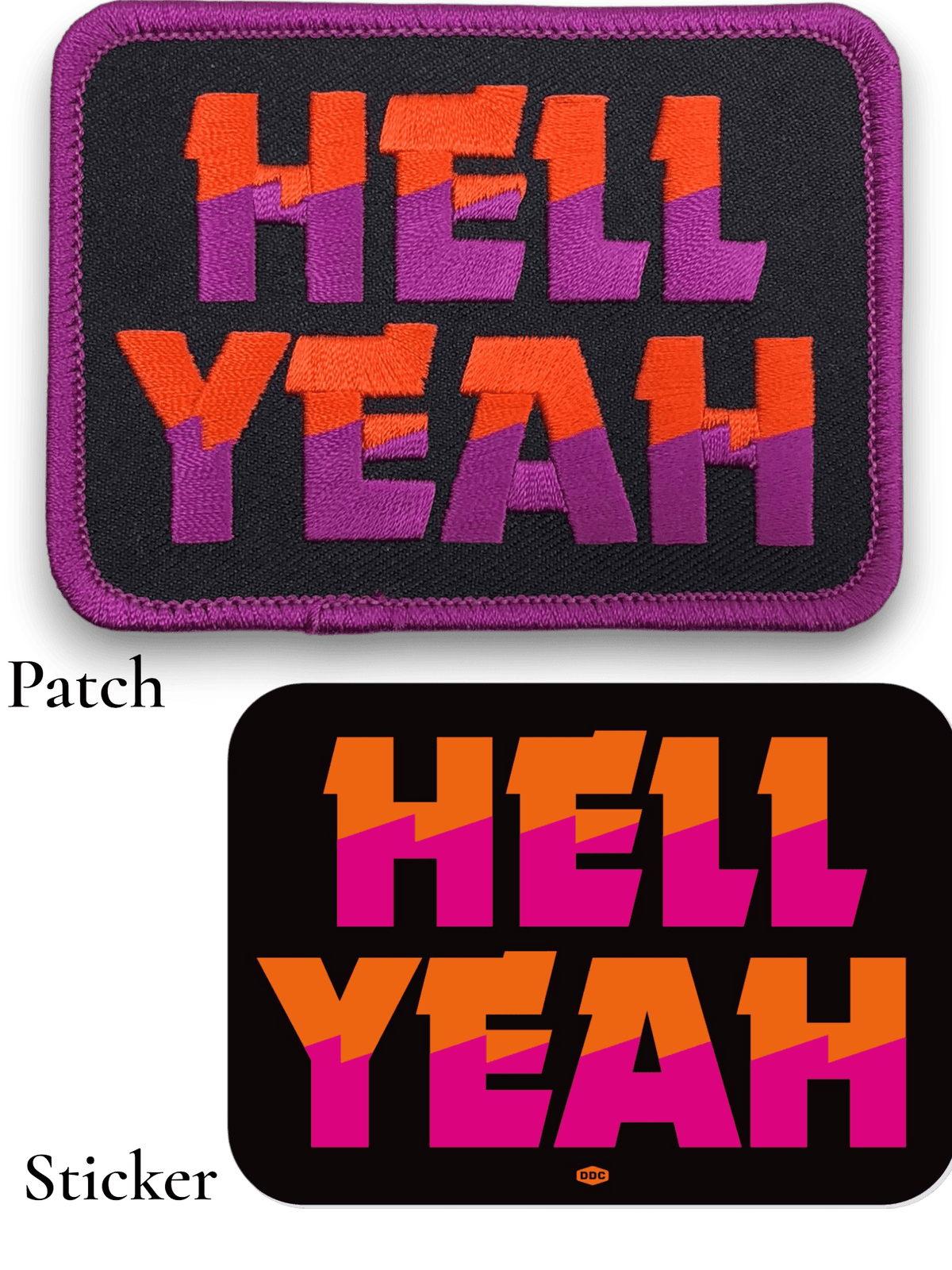 “Hell Yeah” Embroidered Iron On Patch - Wander Together Outfitters