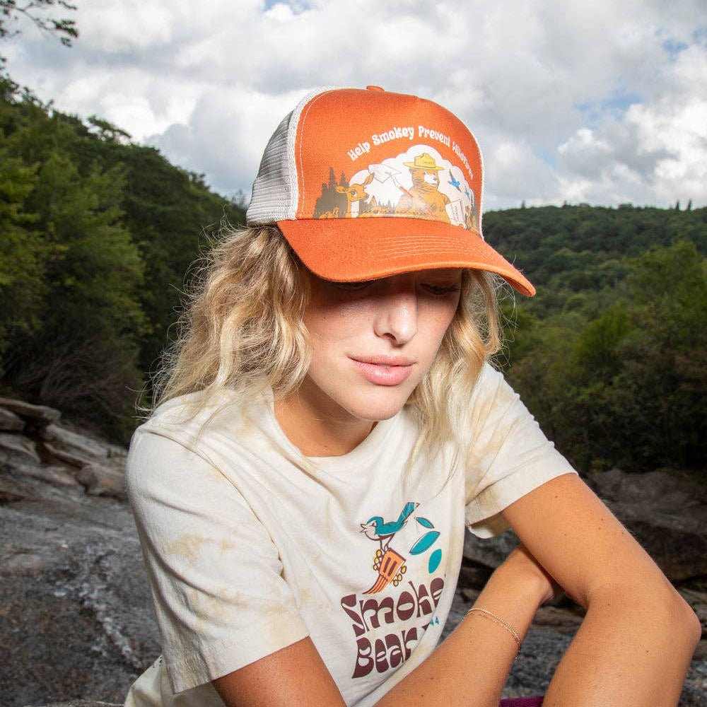 "Help Smokey Bear" 5 - Panel Trucker Hat - Wander Together Outfitters