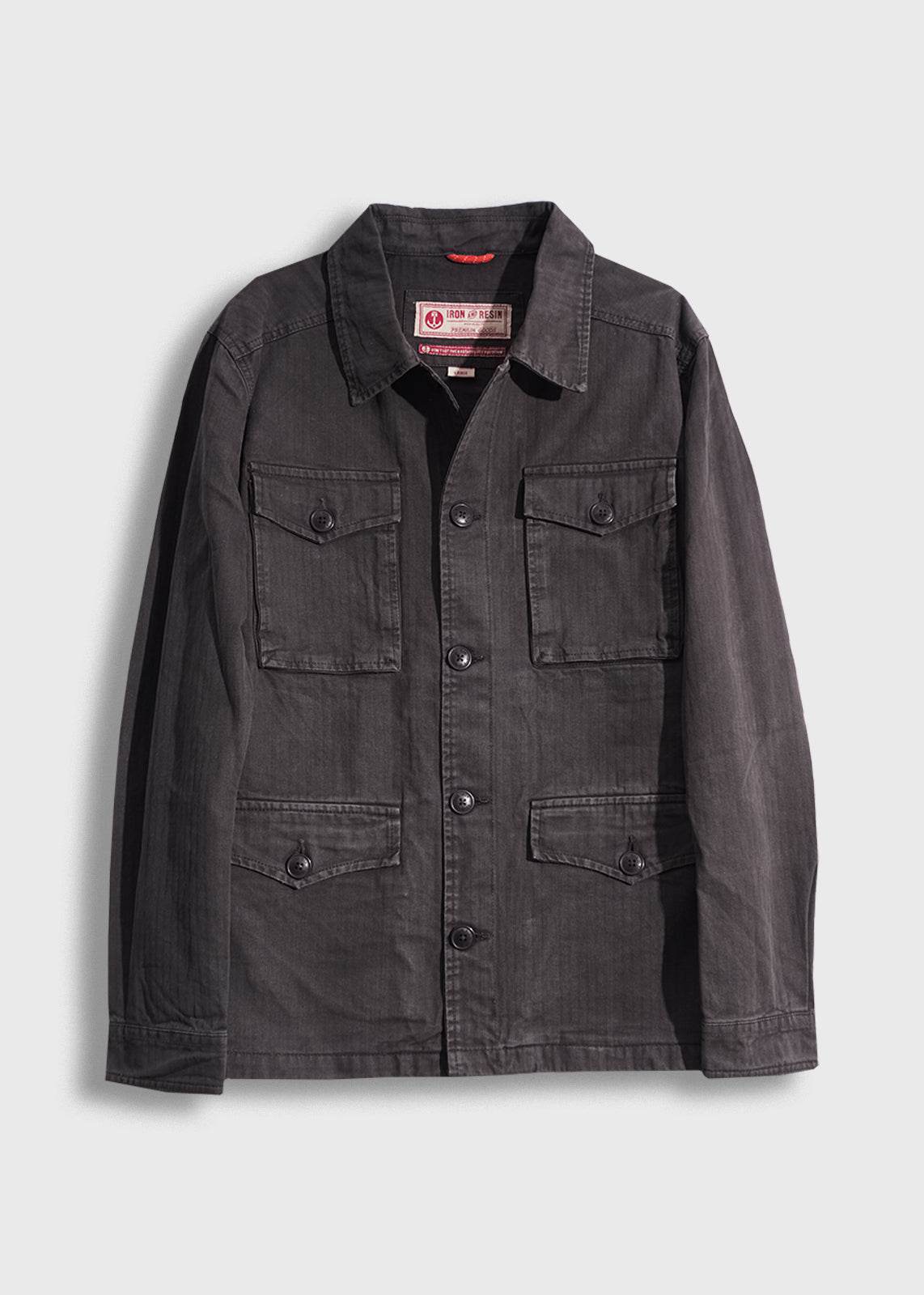 Herringbone Military Jacket - Wander Together Outfitters