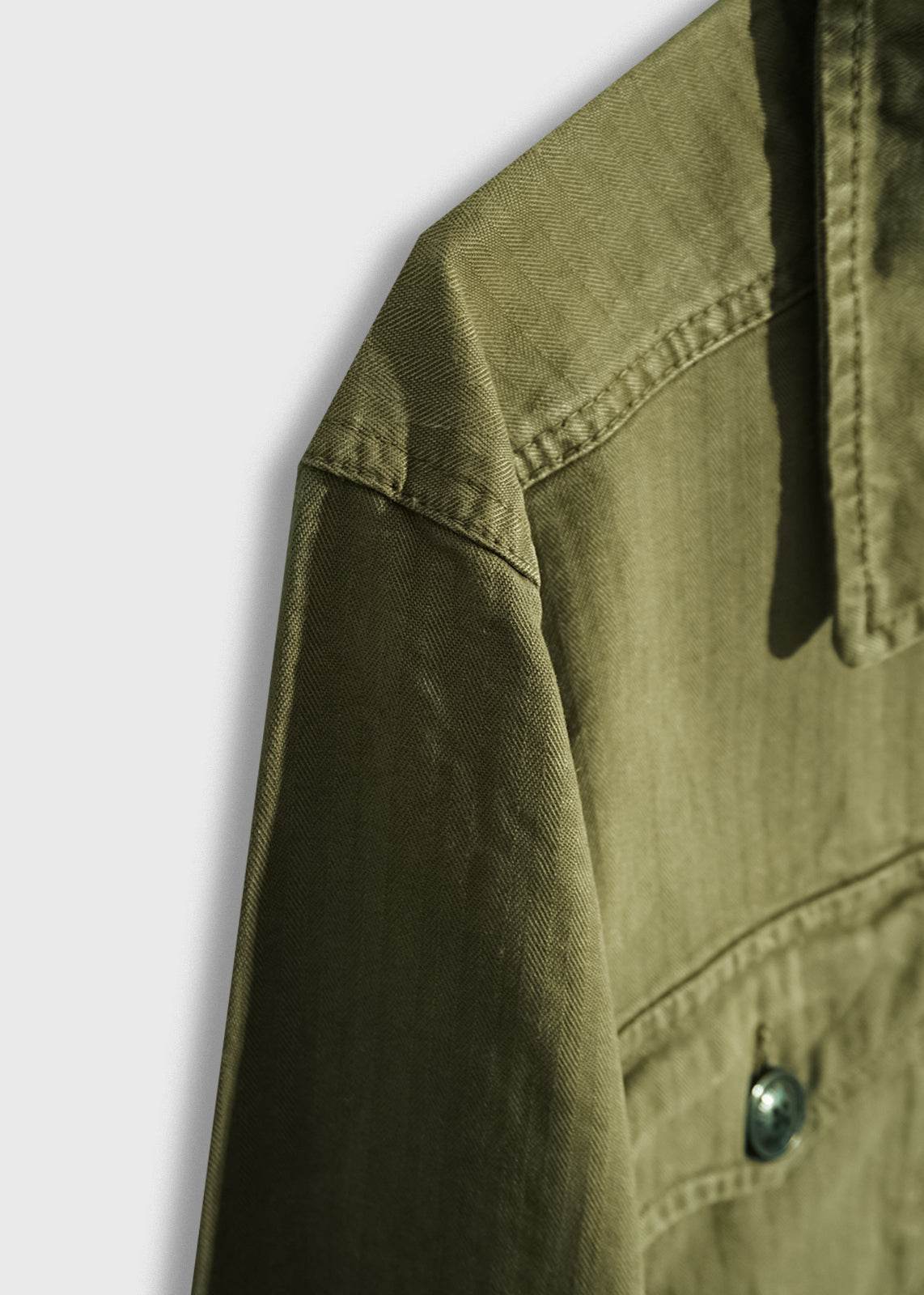 Herringbone Military Jacket - Wander Together Outfitters