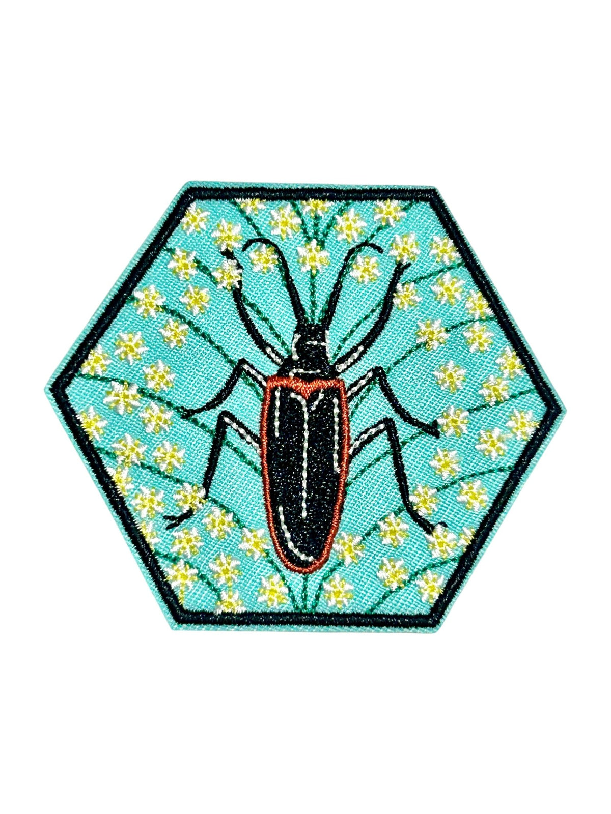 Hexagonal Bug Iron On Patches - Wander Together Outfitters