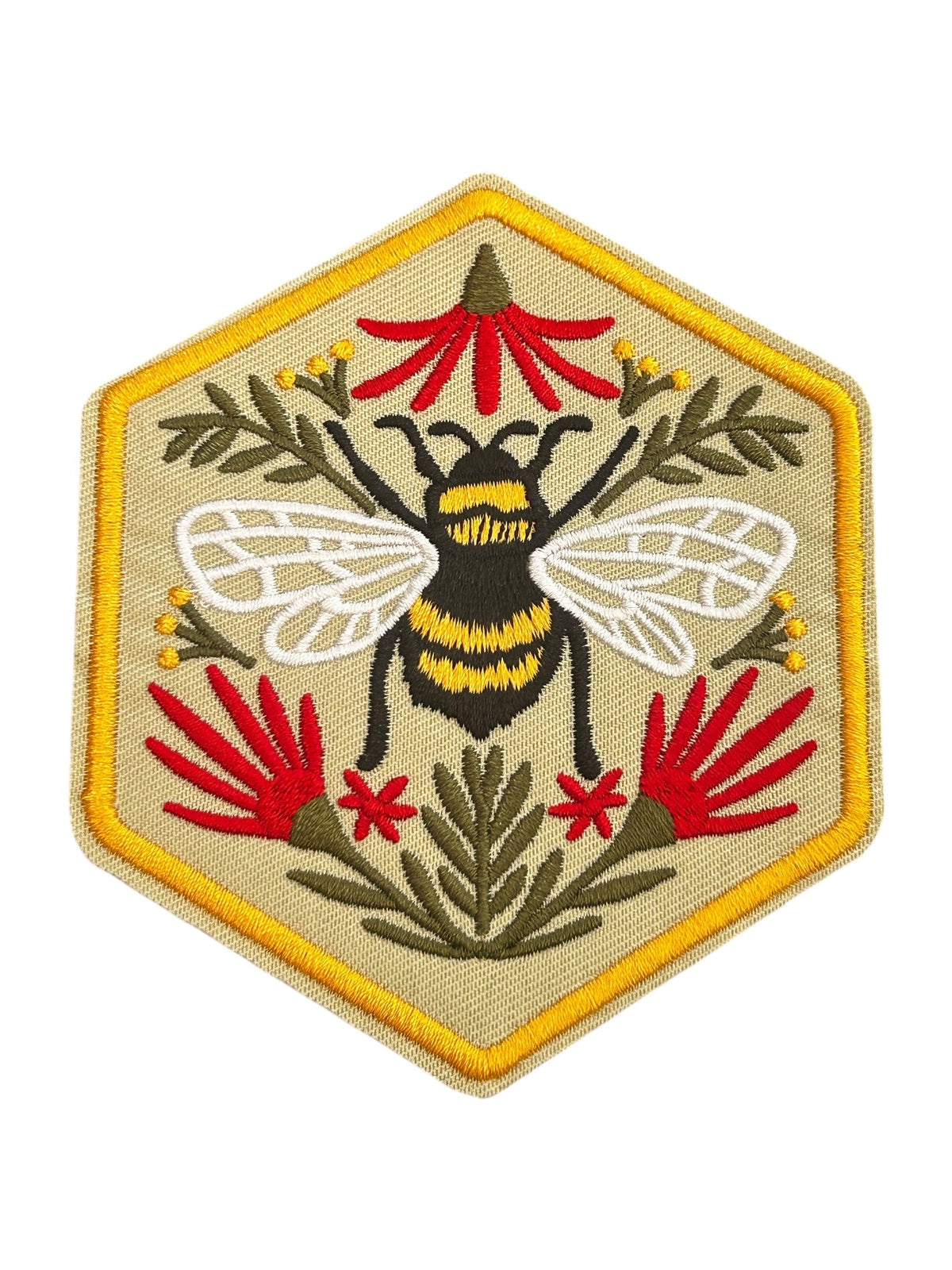Hexagonal Bug Iron On Patches - Wander Together Outfitters