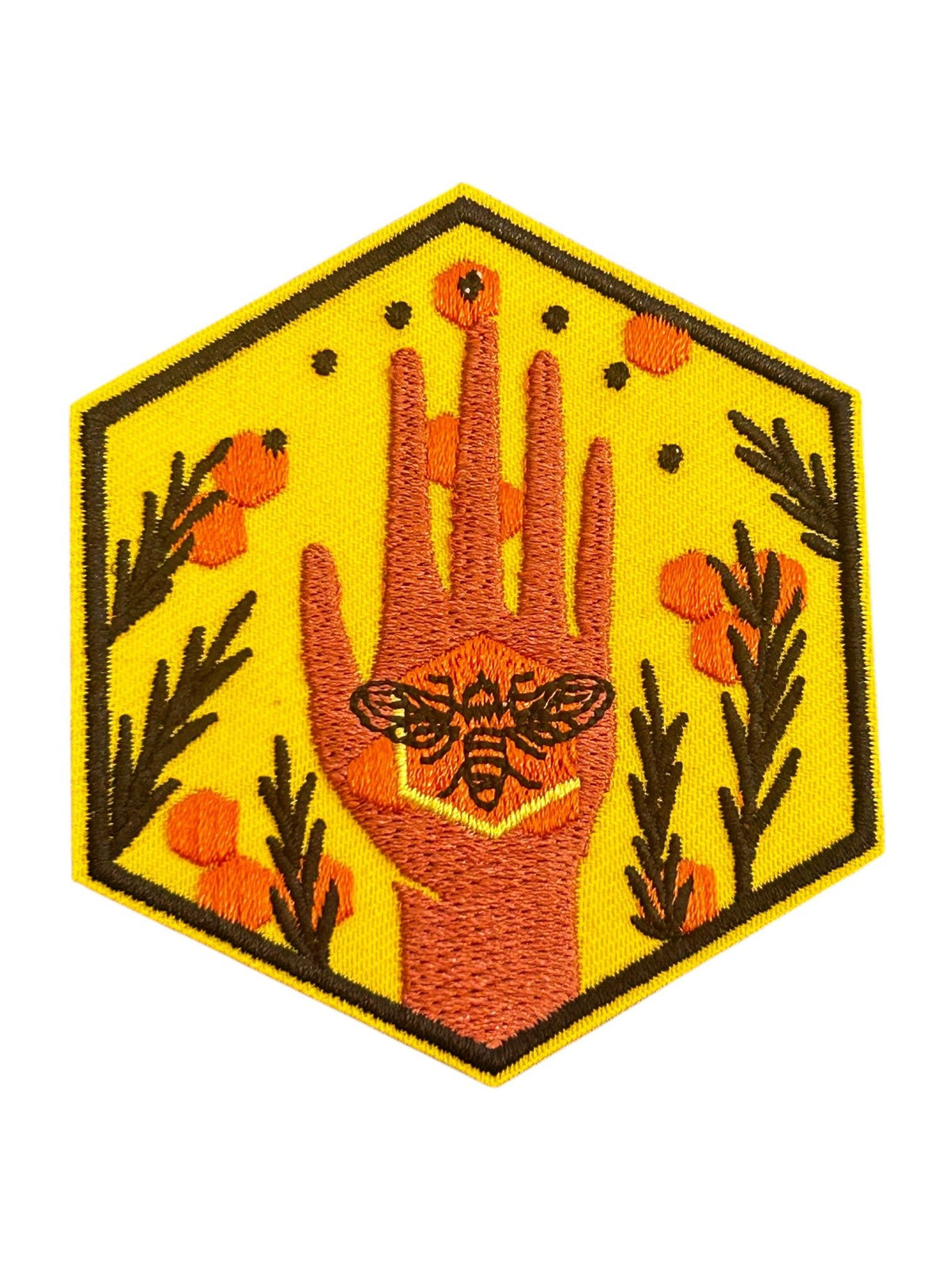 Hexagonal Bug Iron On Patches - Wander Together Outfitters