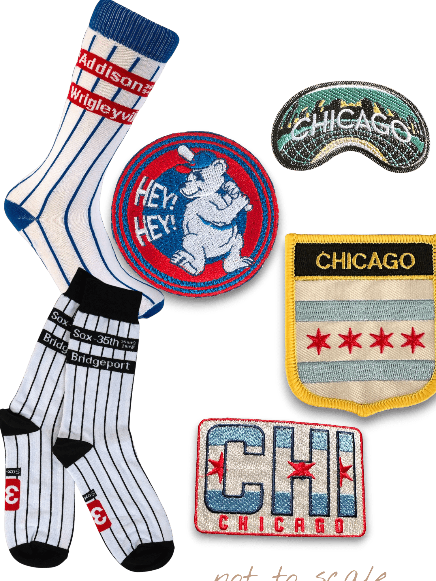 "Hey Hey" Cubbies Chicago Baseball Baseball Patch - Wander Together Outfitters