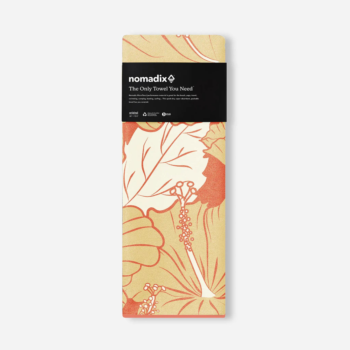 Hibiscus Expedition Orange Quick Dry Original Towel - Wander Together Outfitters