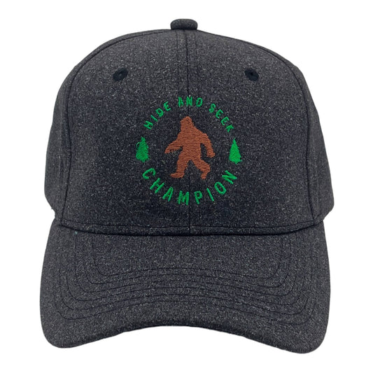 “Hide And Seek Champion” Hat Funny Bigfoot Sasquatch Cap (SALE) - Wander Together Outfitters
