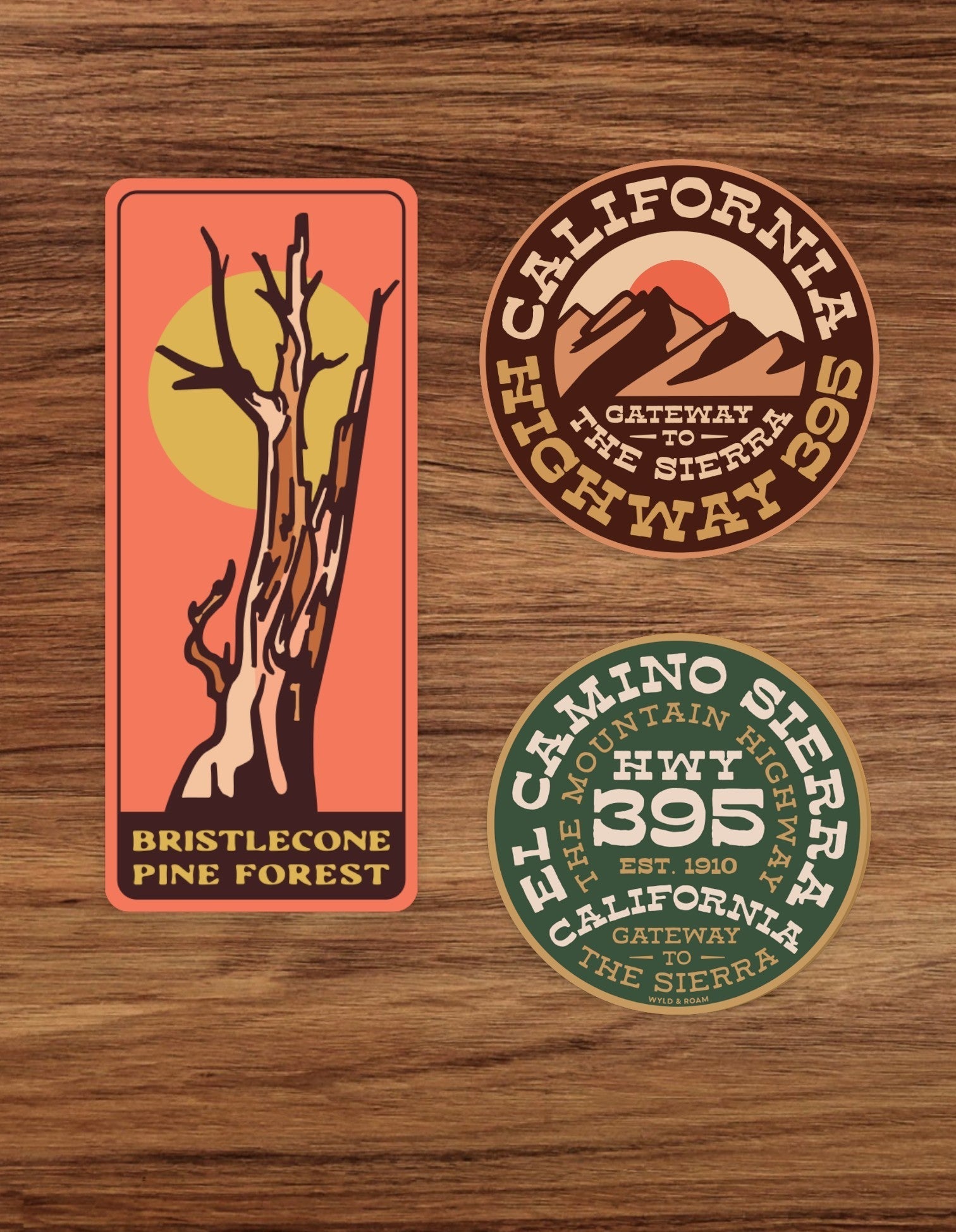 "Highway 395" Vinyl Sticker Forest Green - Wander Together Outfitters