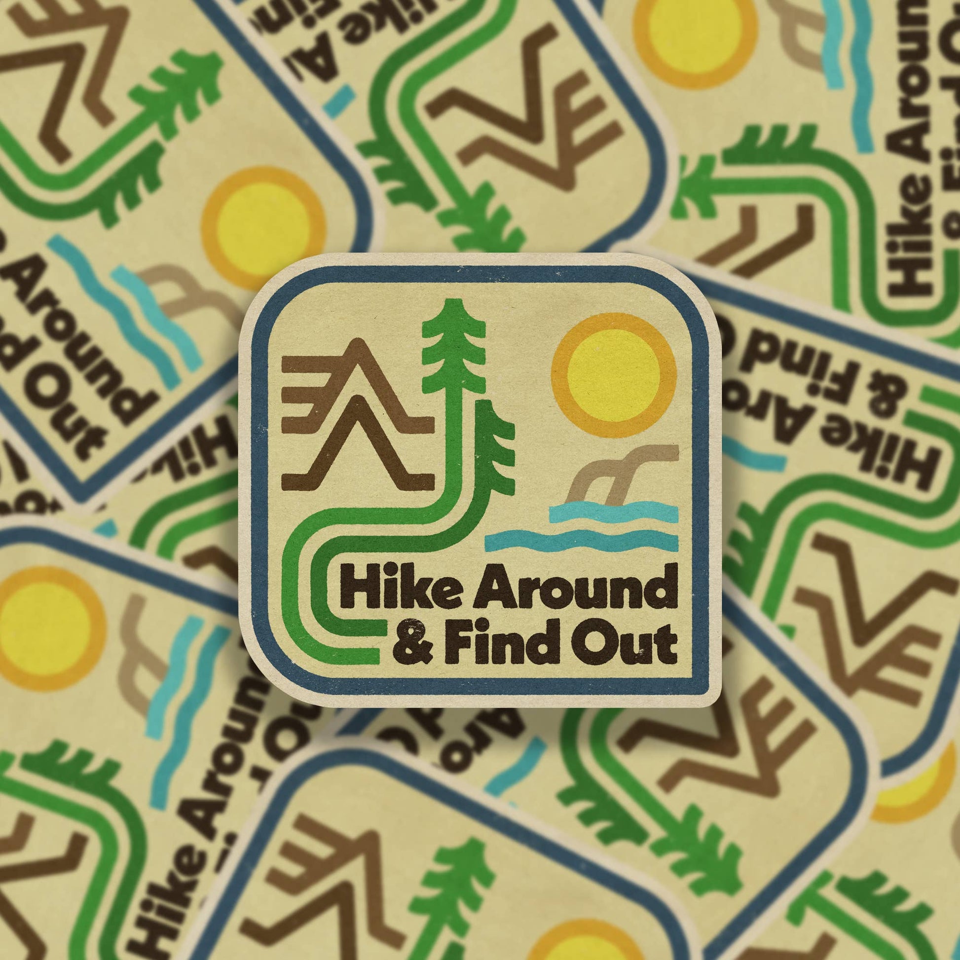 "Hike Around & Find Out" Vinyl Sticker - Wander Together Outfitters