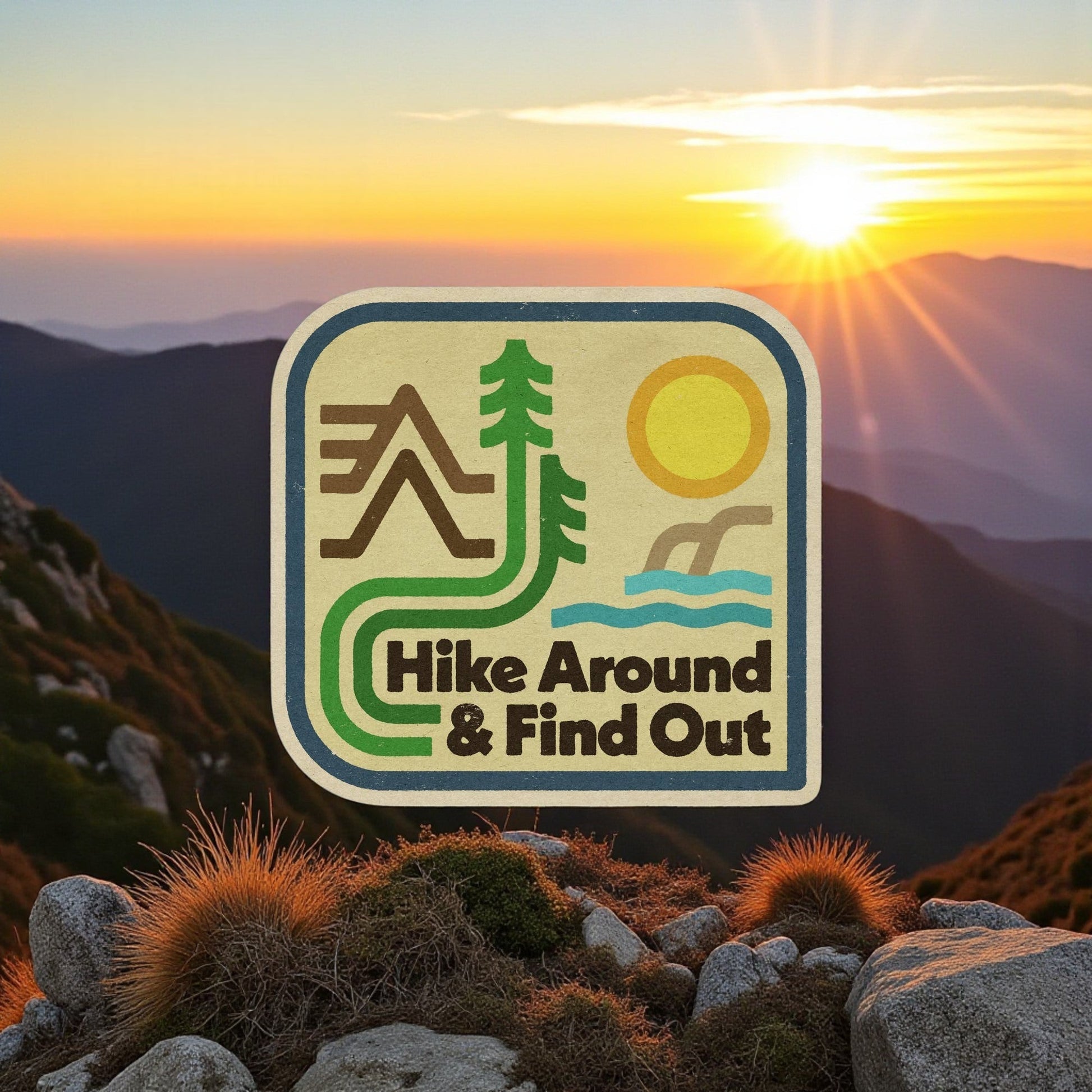 "Hike Around & Find Out" Vinyl Sticker - Wander Together Outfitters