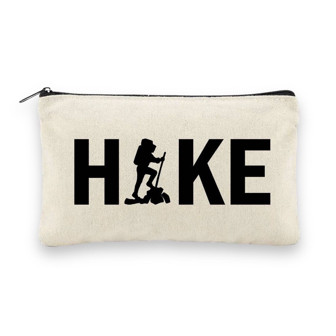 “Hike” Hiking Canvas Multi - Use Zipper Bag & Travel Pouch - Wander Together Outfitters