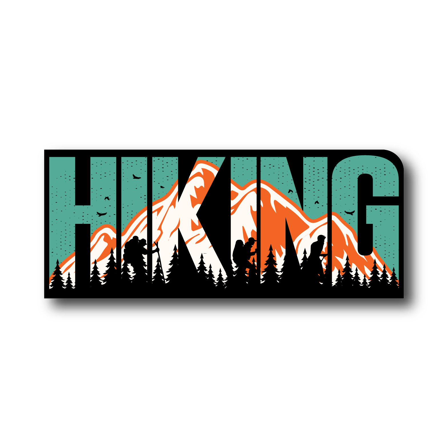 Hiking Sticker Vinyl Decal - Wander Together Outfitters