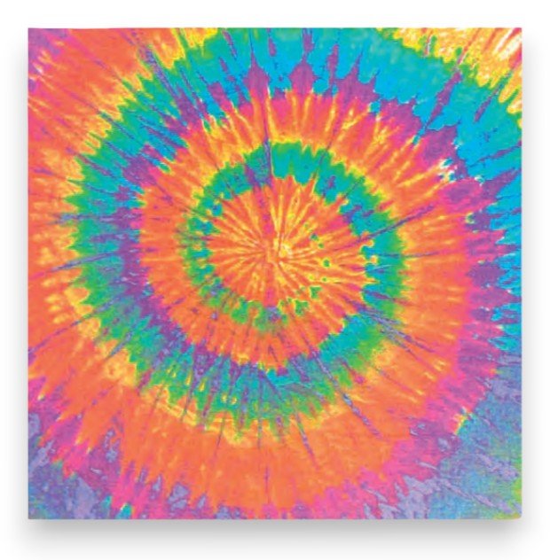Hippie Tie Dye Vibrant Bandana 22" by 22" - Wander Together Outfitters