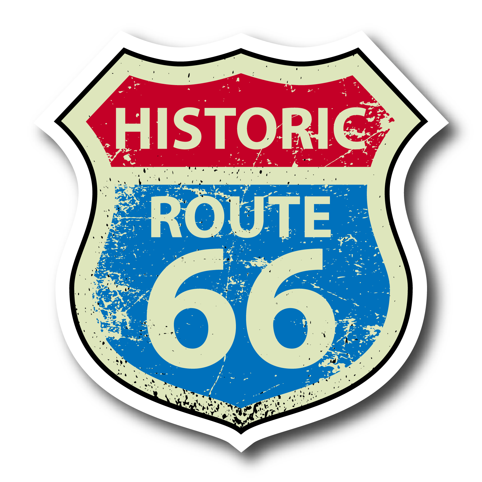Historic Route 66 Sticker Vinyl Decal - Wander Together Outfitters