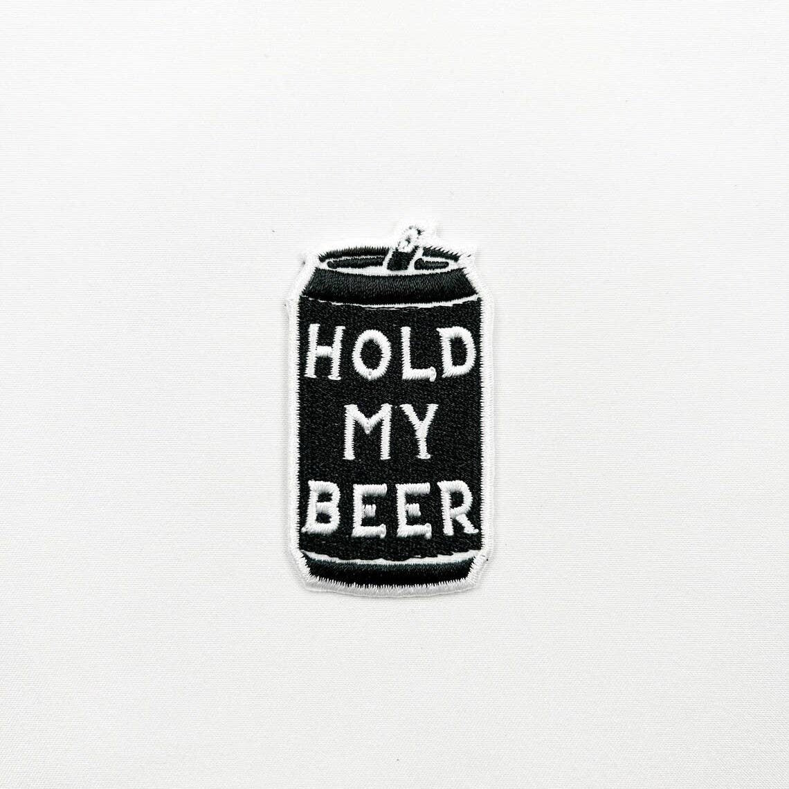 Hold My Beer Patch Embroidered Iron - On Patch Southern Outlaw - Wander Together Outfitters