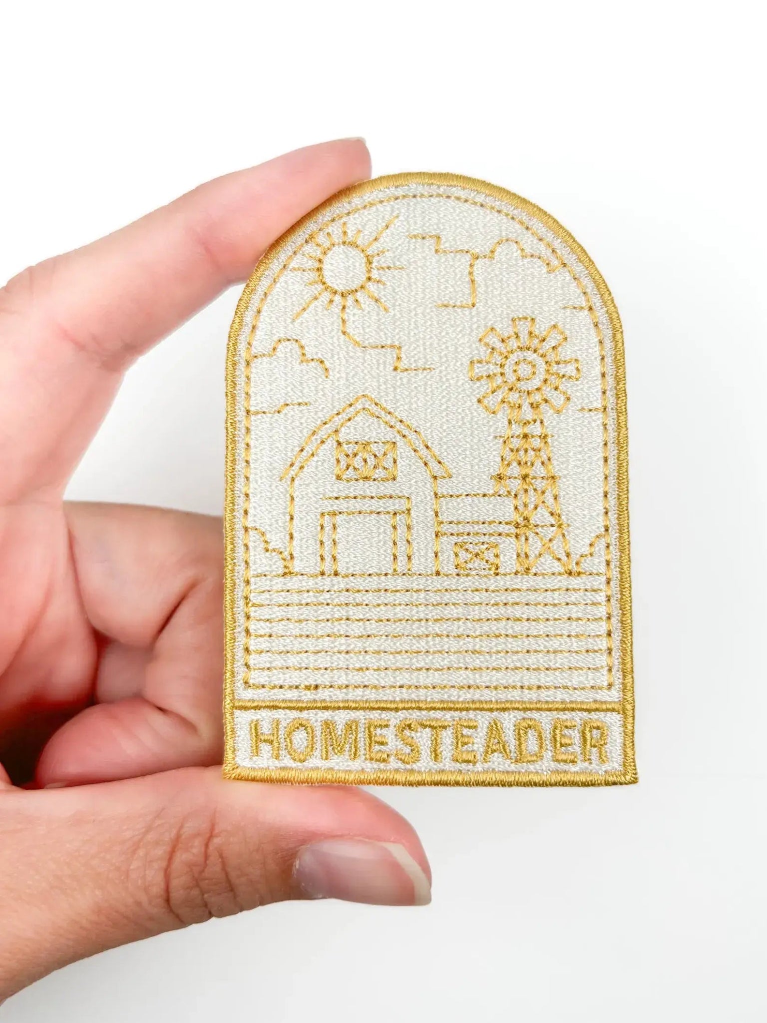 "Homesteader" Embroidered Iron On Patch - Wander Together Outfitters
