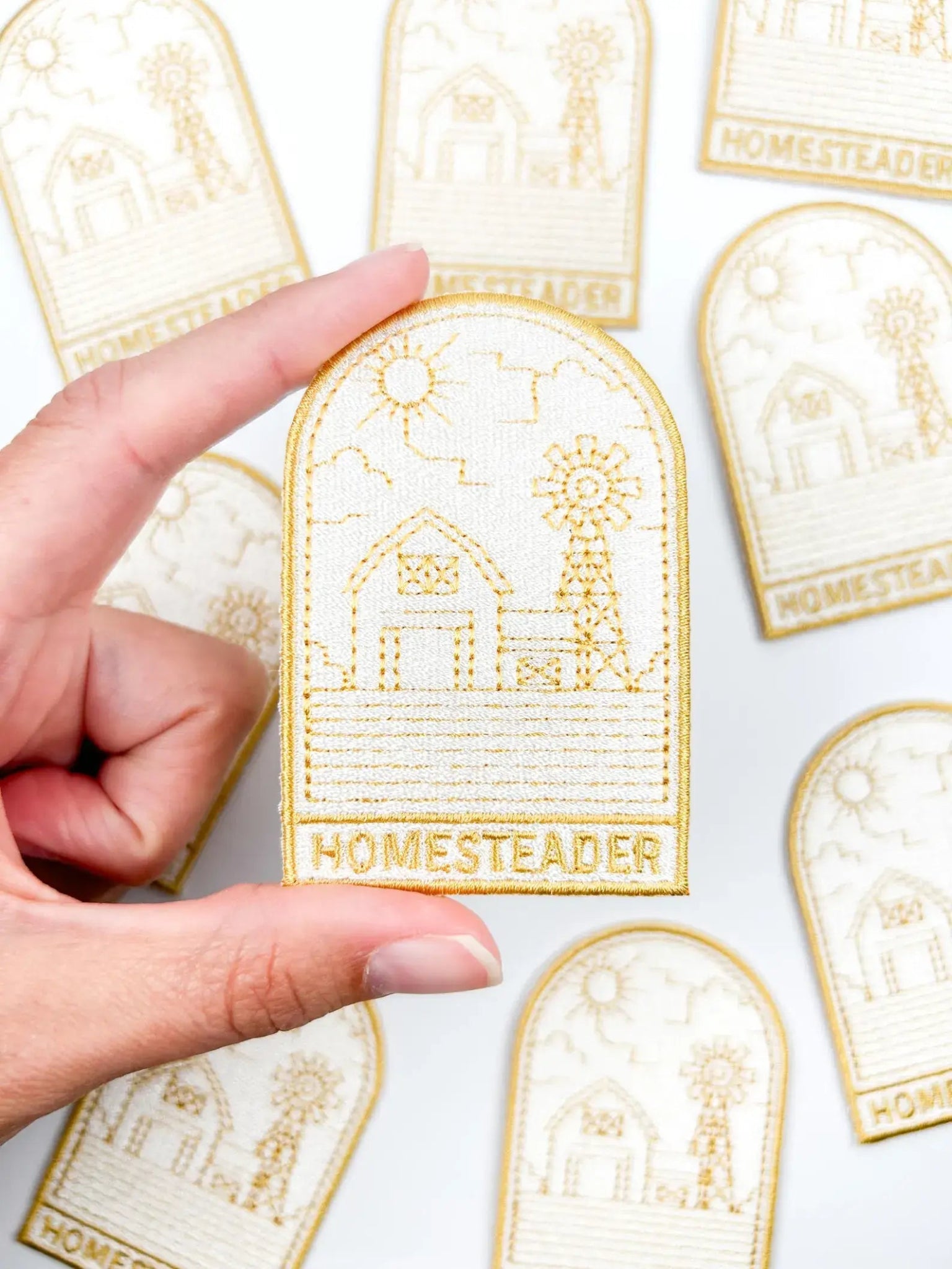 "Homesteader" Embroidered Iron On Patch - Wander Together Outfitters