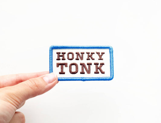 "Honky Tonk" Embroidered Iron on Patch - Western - Wander Together Outfitters
