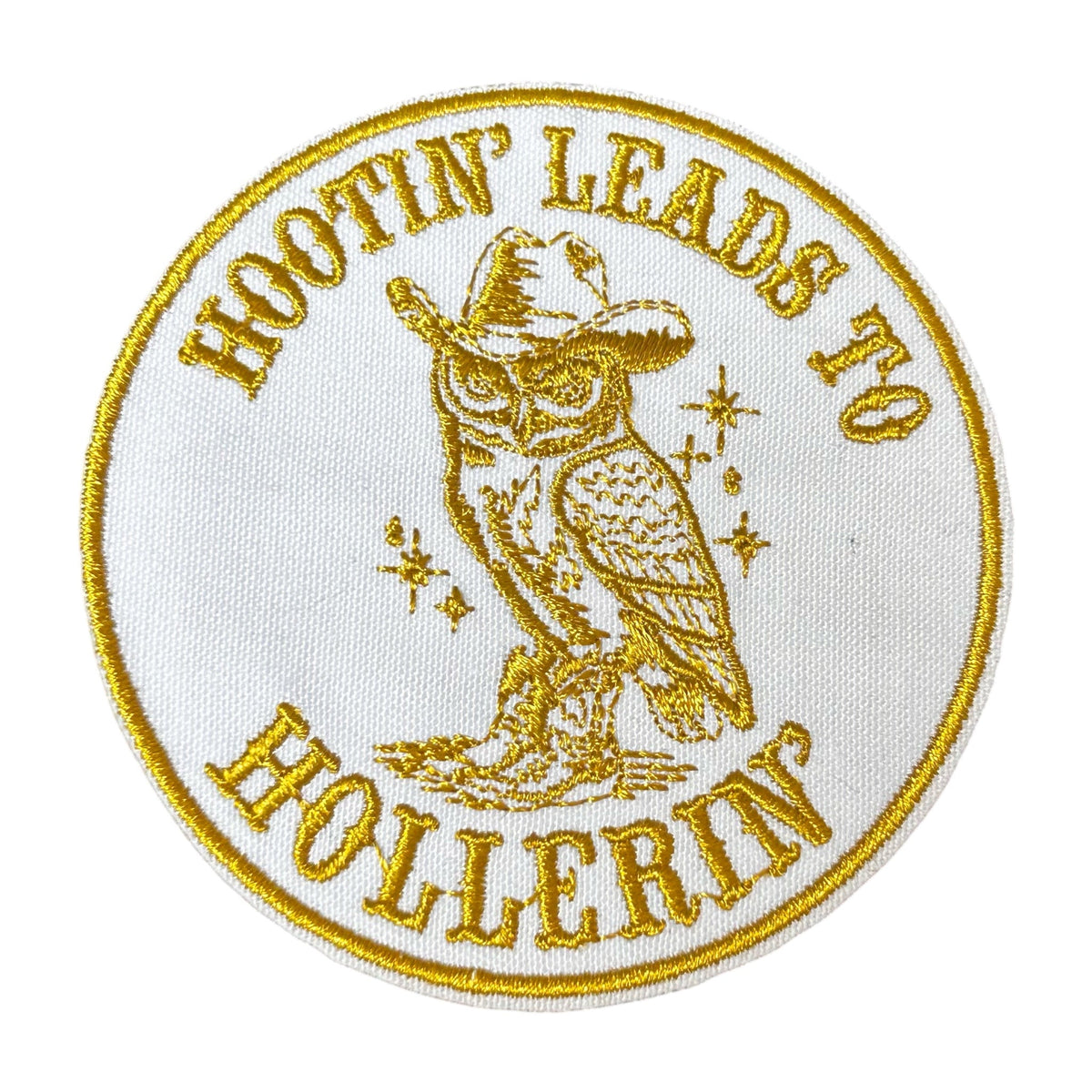 Hootin’ Leads To Hollerin’ Owl Iron On Patch - Wander Together Outfitters
