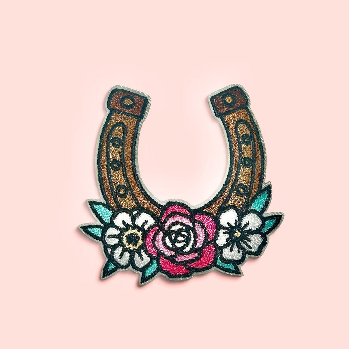 Horseshoe Iron On Patch - Wander Together Outfitters