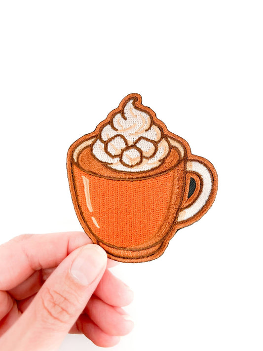 Hot Chocolate Mug Embroidered Patch - Wander Together Outfitters