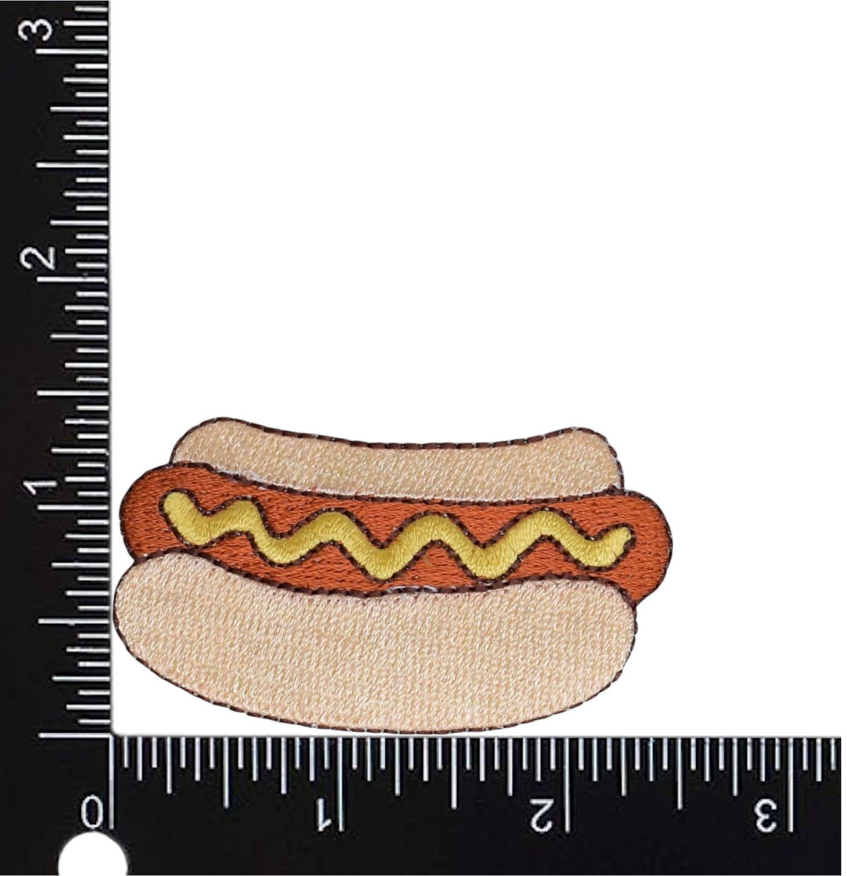 Hot Dog - Bun - Mustard - Picnic Food - Iron on Patch - Wander Together Outfitters