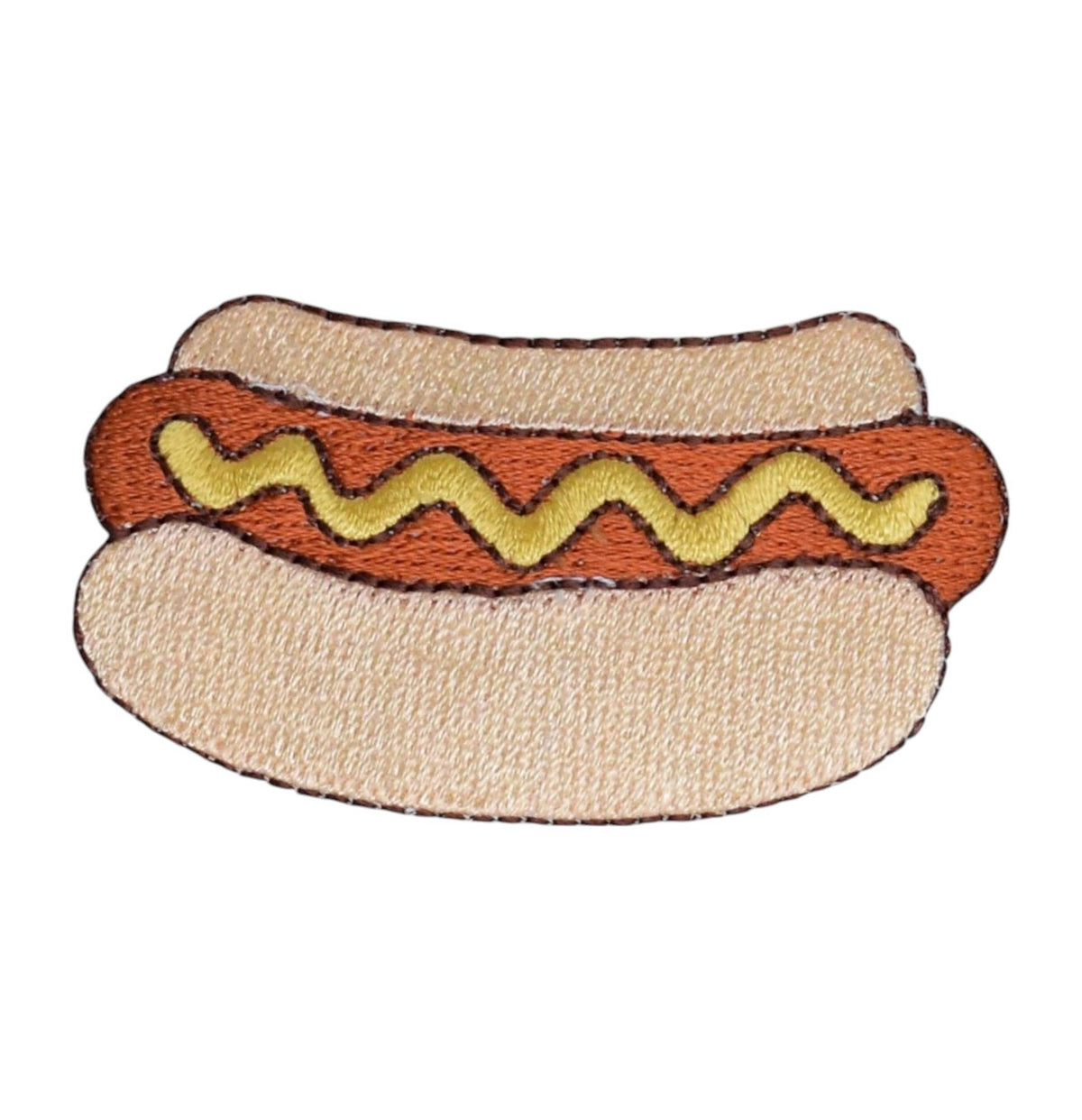 Hot Dog - Bun - Mustard - Picnic Food - Iron on Patch - Wander Together Outfitters