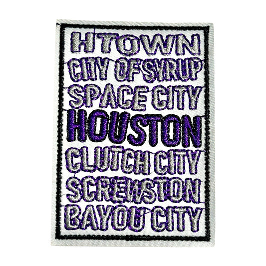 Houston Iron On Patch - Wander Together Outfitters