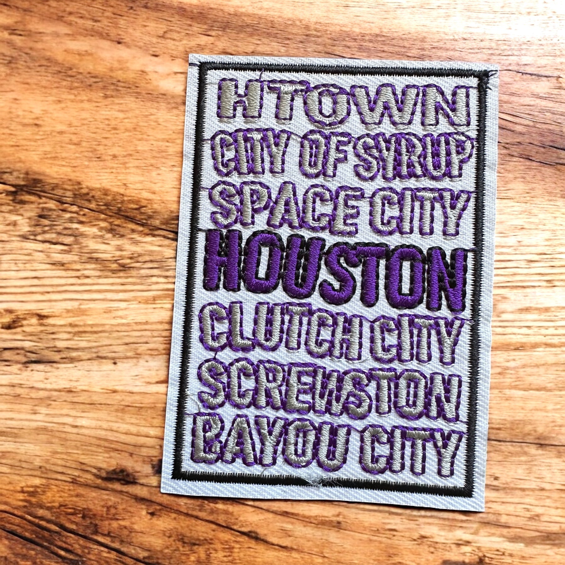 Houston Iron On Patch - Wander Together Outfitters